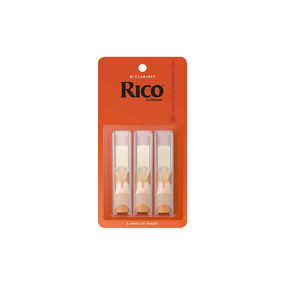 Rico by D’Addario Bb Clarinet Reeds – 3-pack – 1.5