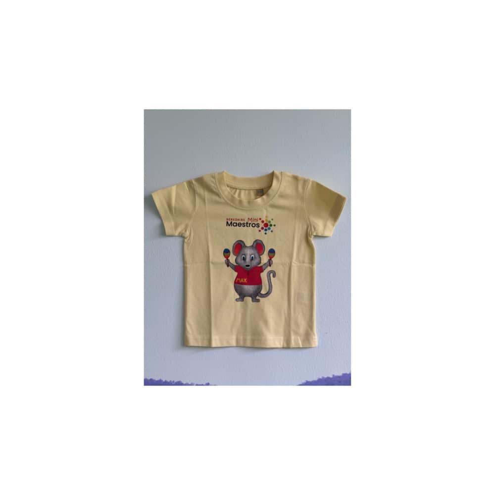 Mini Maestros t-shirt featuring Max the Mouse